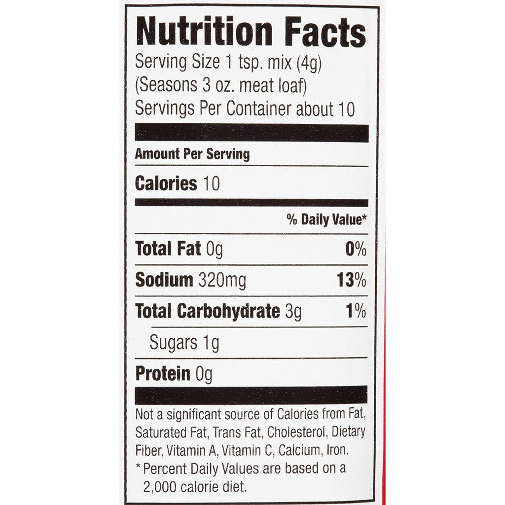 Meat Loaf Seasoning Mix, 1.5 oz (Pack of 2) G36526