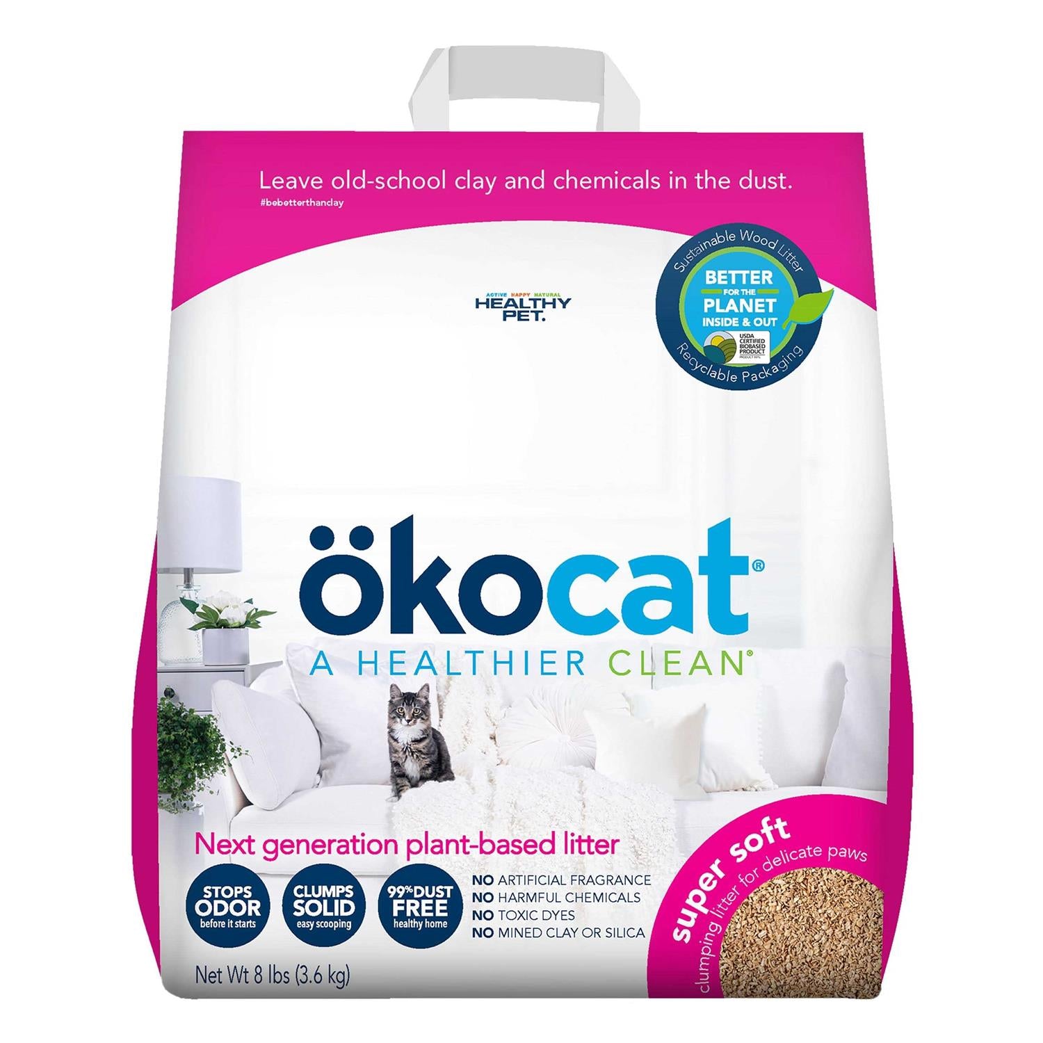 Super Soft Clumping Wood Cat Litter L762