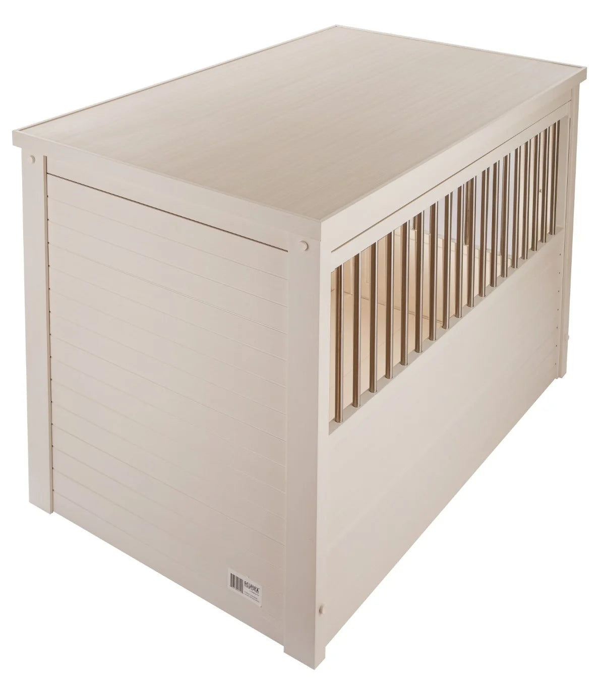 Dog Crate End Table - Antique White Medium X643202