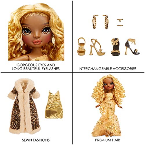 Posable Fashion Doll with 2 Designer Outfits and Vanity Playset W259133