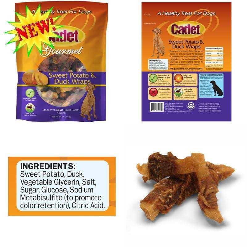 Sweet Potato & Duck Wraps Dog Treats A7118