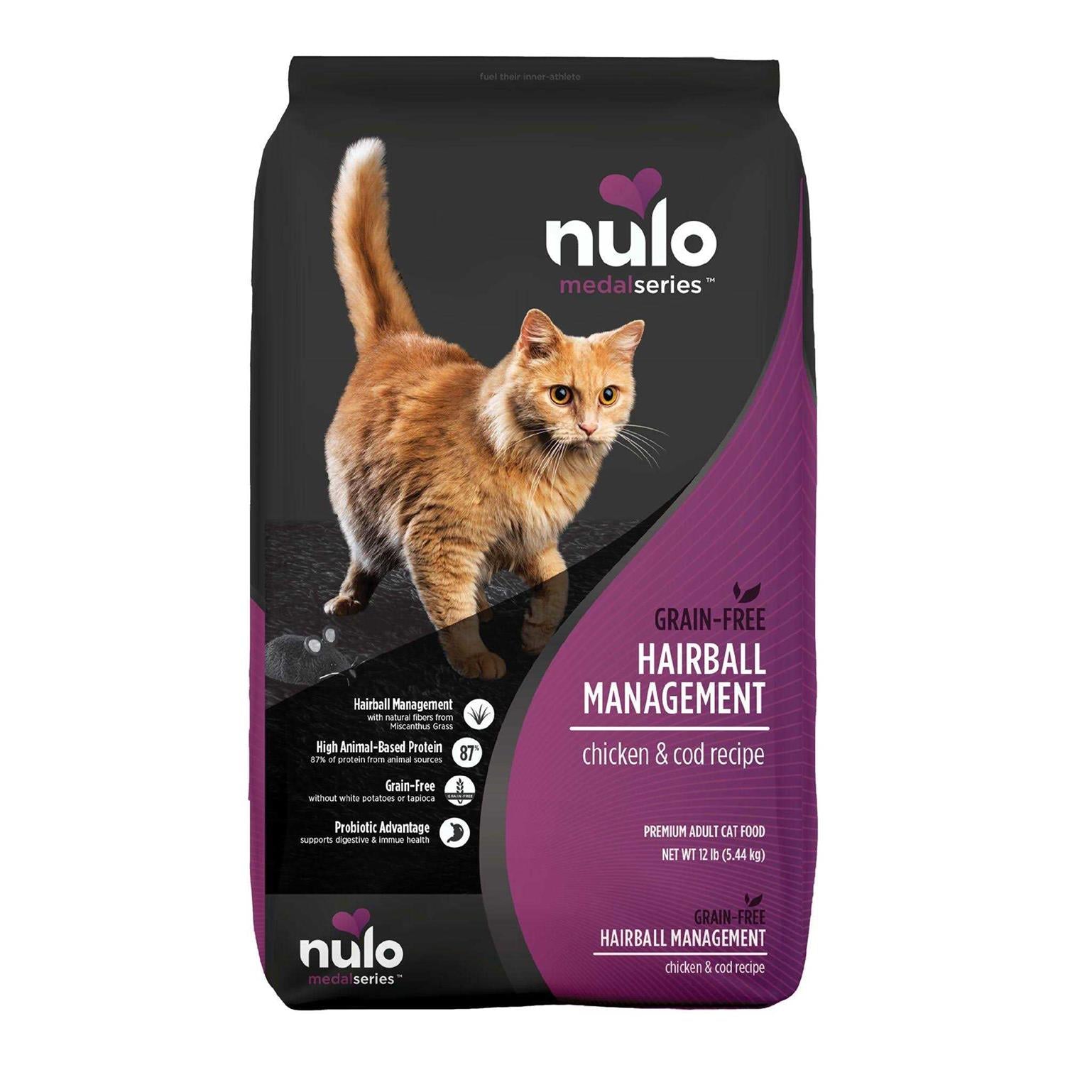 Nulo Chicken &amp; Cod Adult MedalSeries Hairball Management Dry Cat Food - Pet Supplies online store