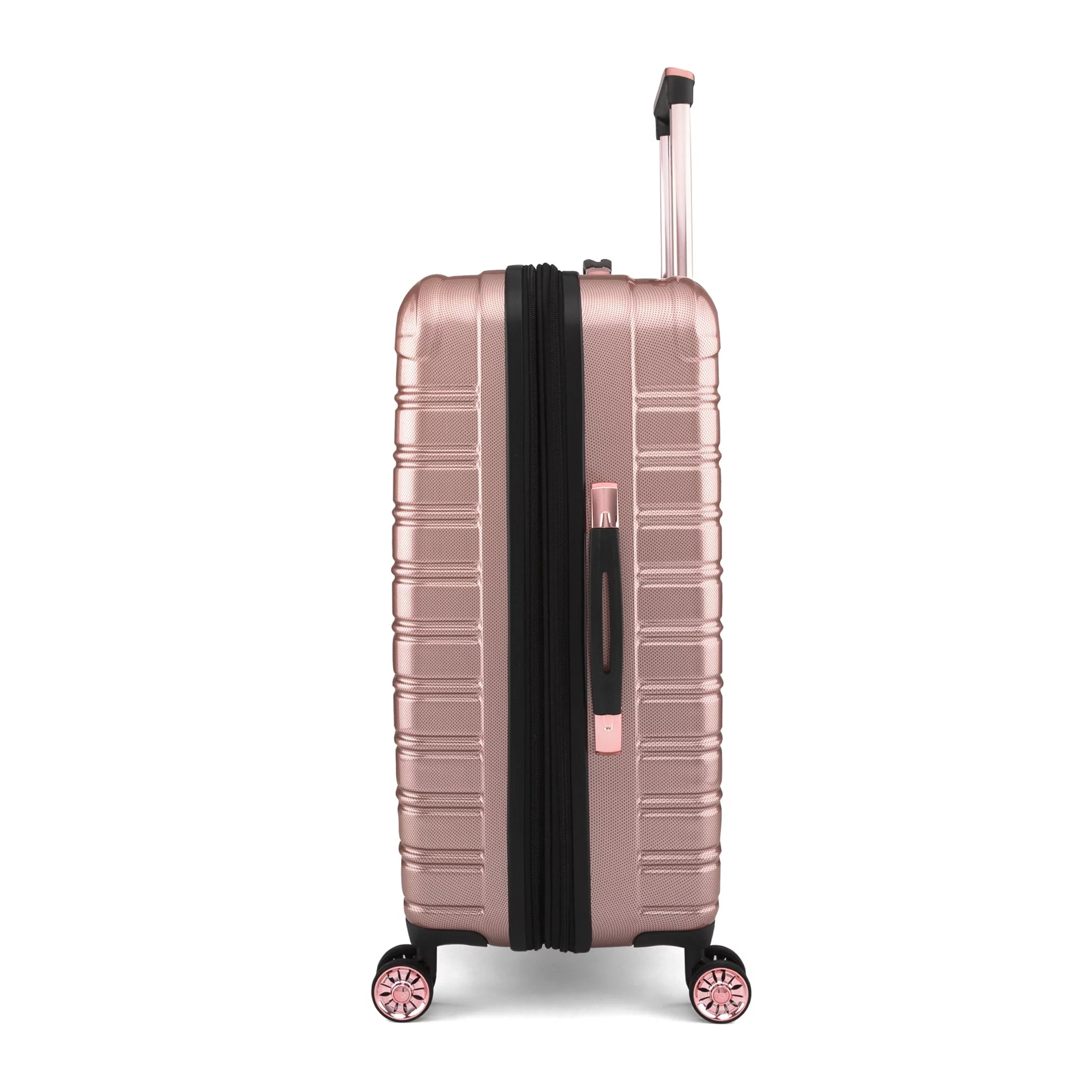 Hardside Luggage 3 Piece Set, 20" Carry-on, 24" and 28" Checked, Rose Gold B9174
