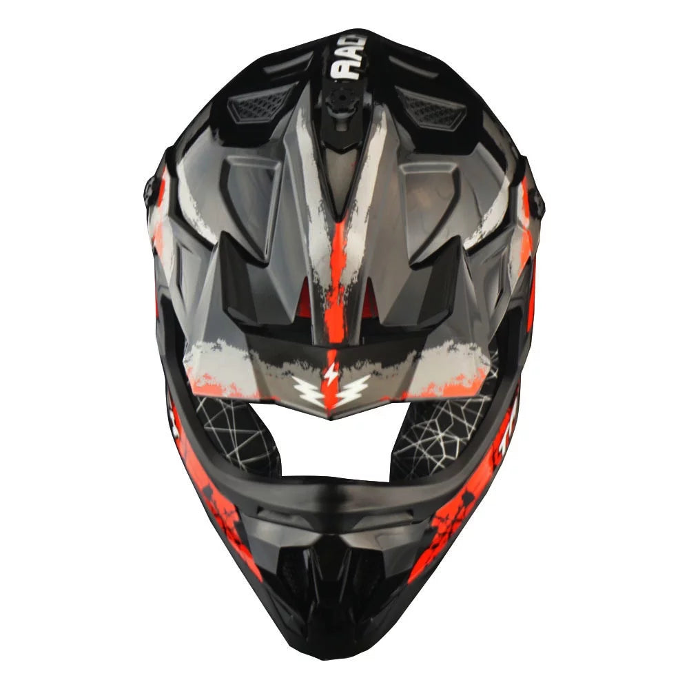 Adult Motocross Helmet with Goggles and Gloves Bundle F287371
