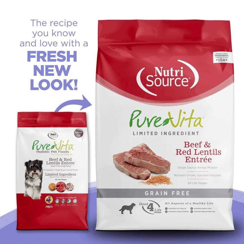 Grain Free Dry Dog Food with Beef and Red Lentils M4472