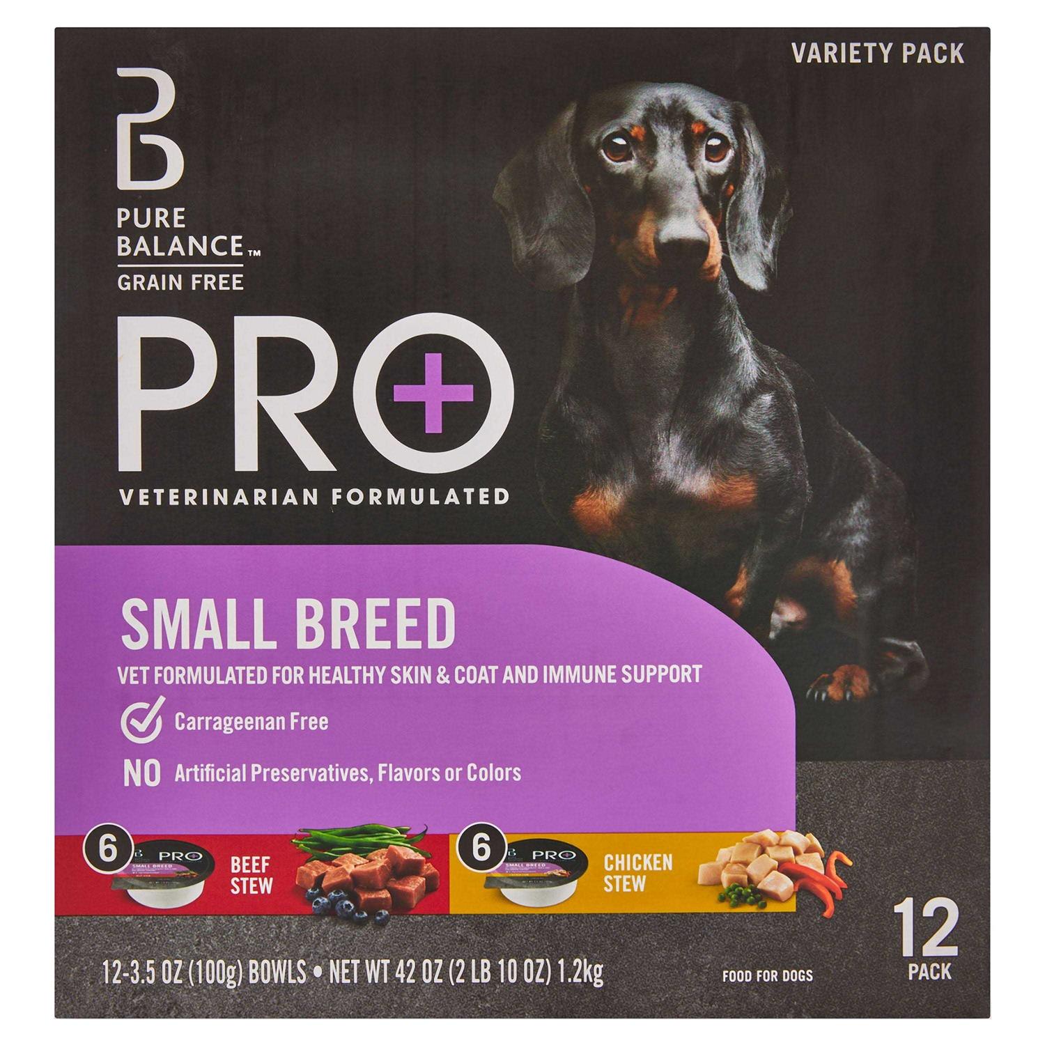 Pure Balance Pro+ Small Breed Chicken &amp; Beef Wet Dog Food - Pet Supplies online store