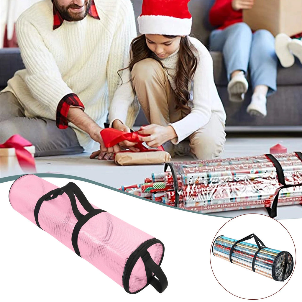 Underbed Gift Organizer Waterproof Fabric Wrapping Paper Roll Bag L3092