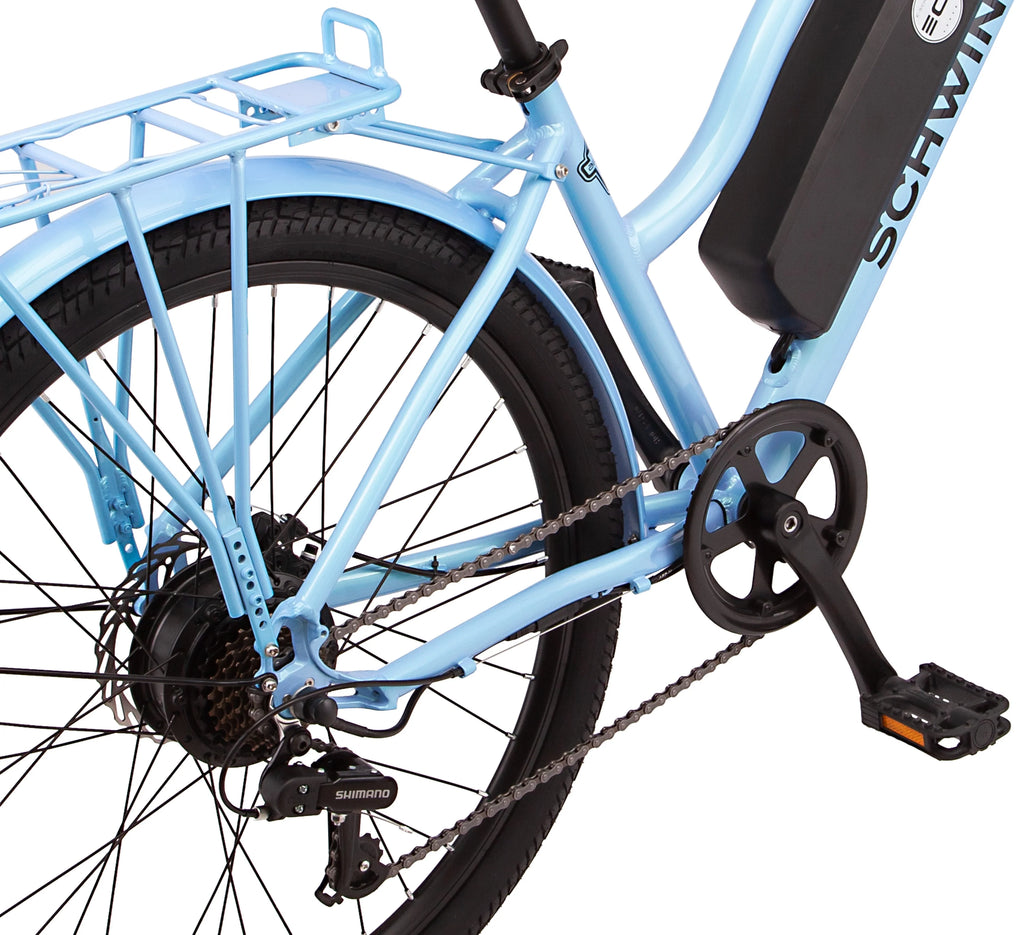 26" Electric Cruiser Bike for Adults, 7 Speeds N75789