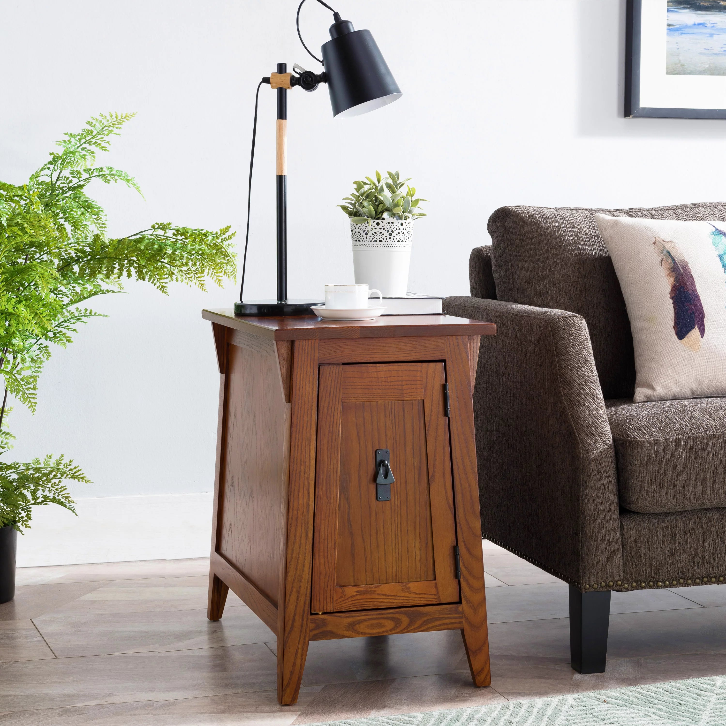 Solid Wood Mission End Table for Living Room and Bedroom Q2446