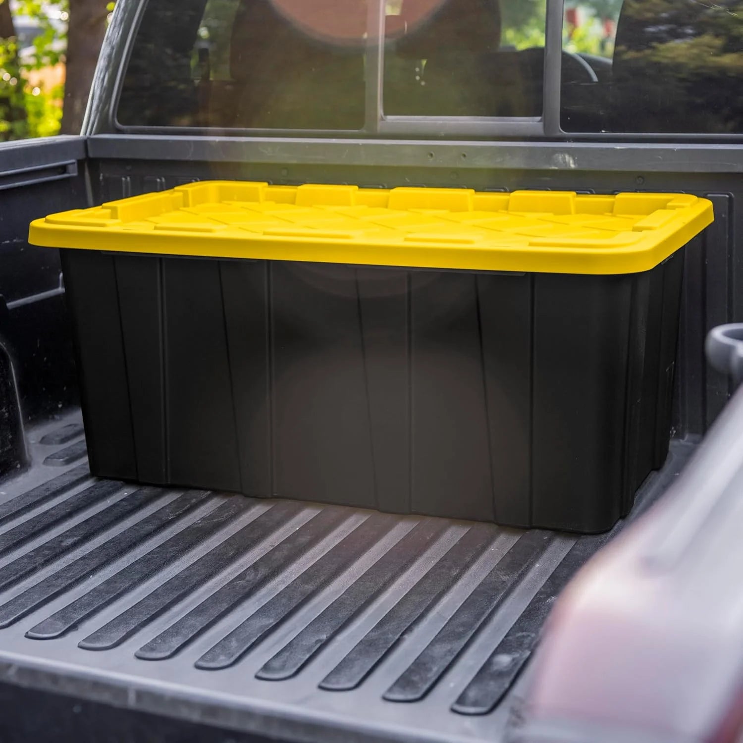 Stackable Storage Bin with Lid, 4-Pack T340138