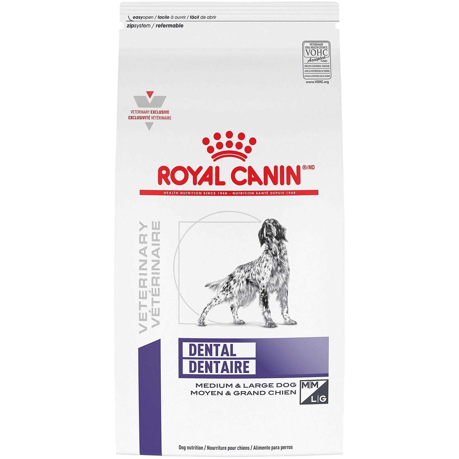 Royal Canin Veterinary Diet Canine Dental Medium &amp; Large Breed Dry Dog Food - Pet Supplies online store