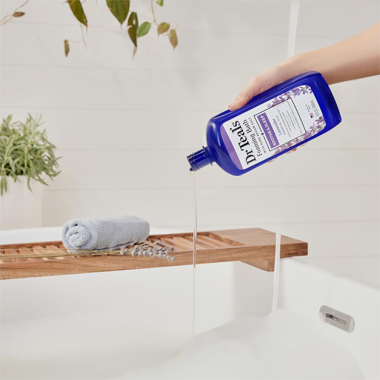 Epsom Salt Soaking Solution and Foaming Bath Combo Pack, Lavender J14544