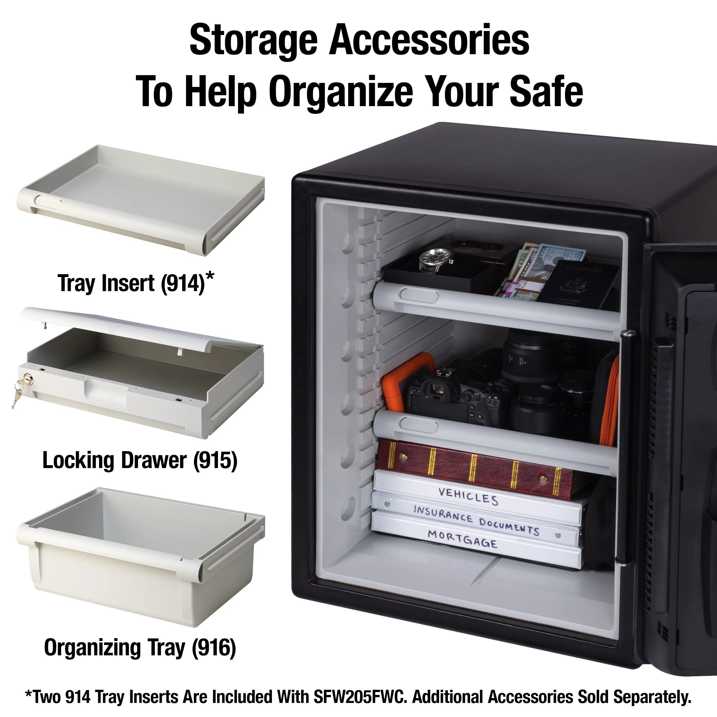 Water and Fire-Resistant Safe with Digital Keypad Lock, 2.0 cu. ft. N1435