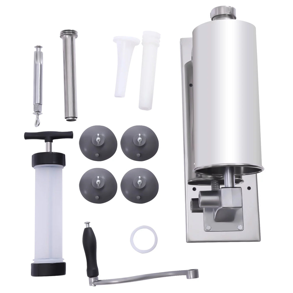 Manual Stainless Steel Horizontal Sausage Stuffer 4L G403