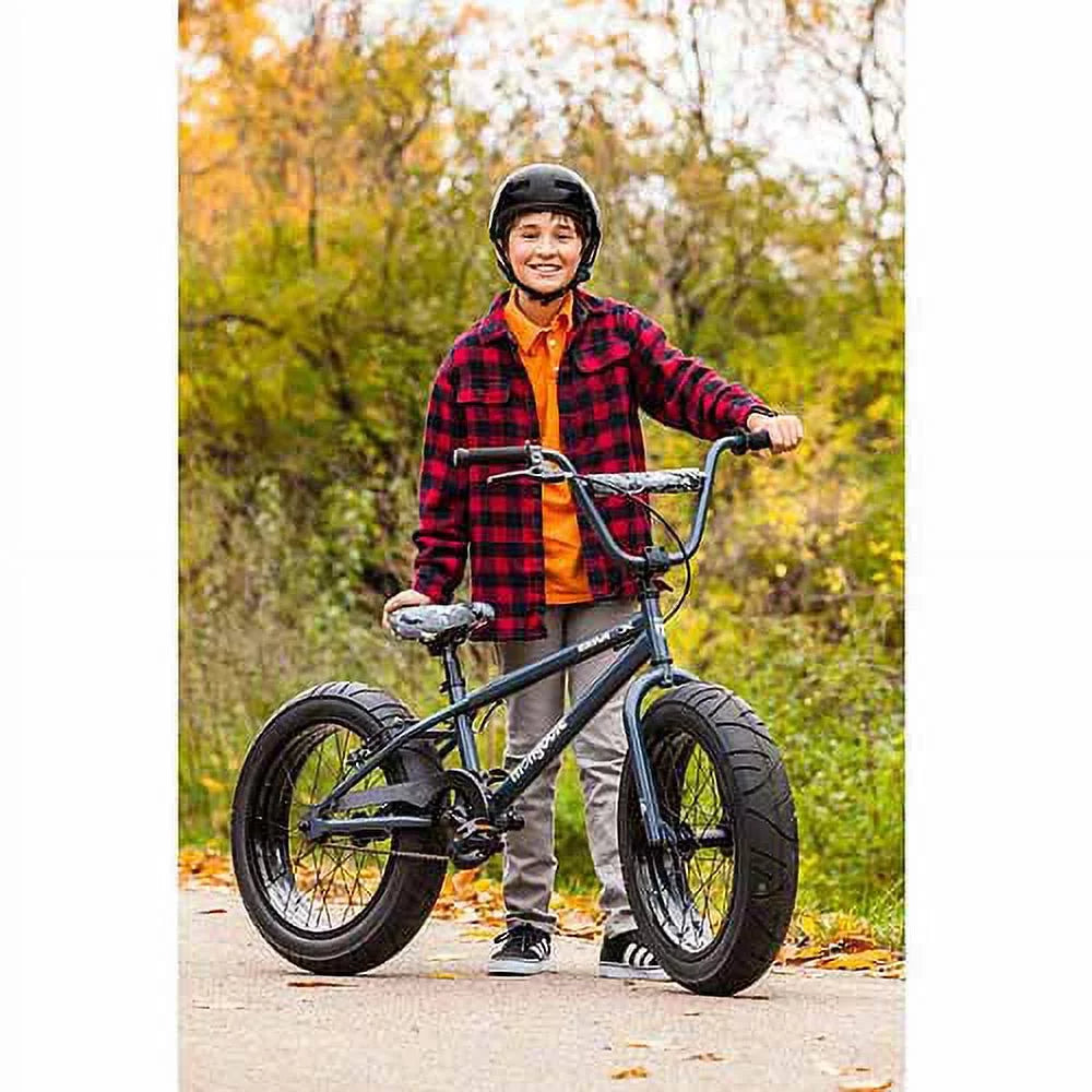 20" Fat Tire Mountain Bike, Black/Gray O791
