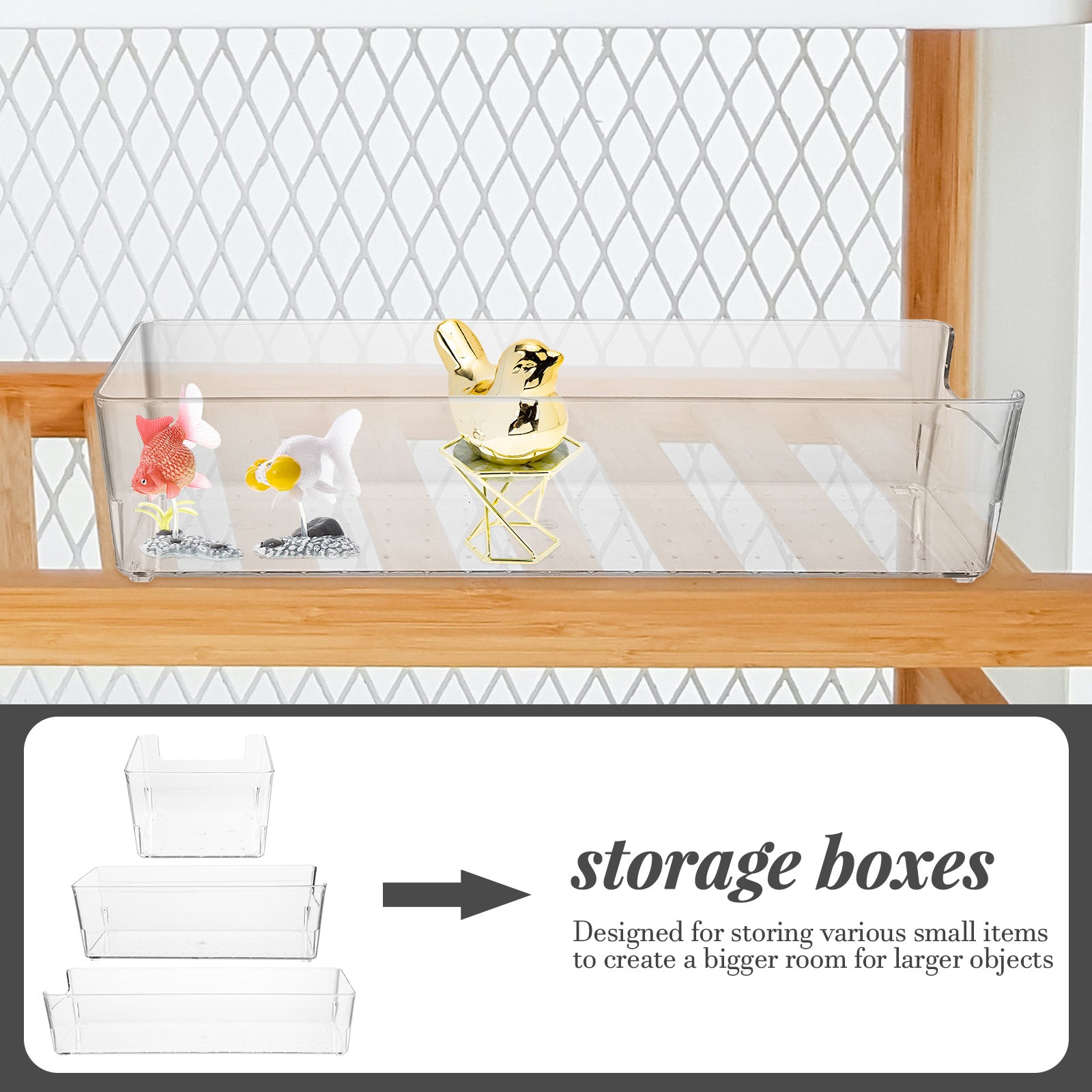 Collapsible Storage Bins Drawer Organizer, 3 Pack G693