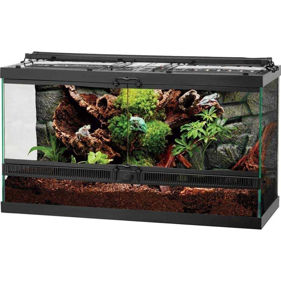 Front Opening Terrarium with Realistic Rock Foam Background V41761