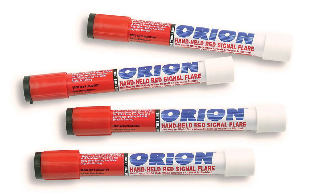 Red Handheld Marine Boating Flares 4 Pack A159