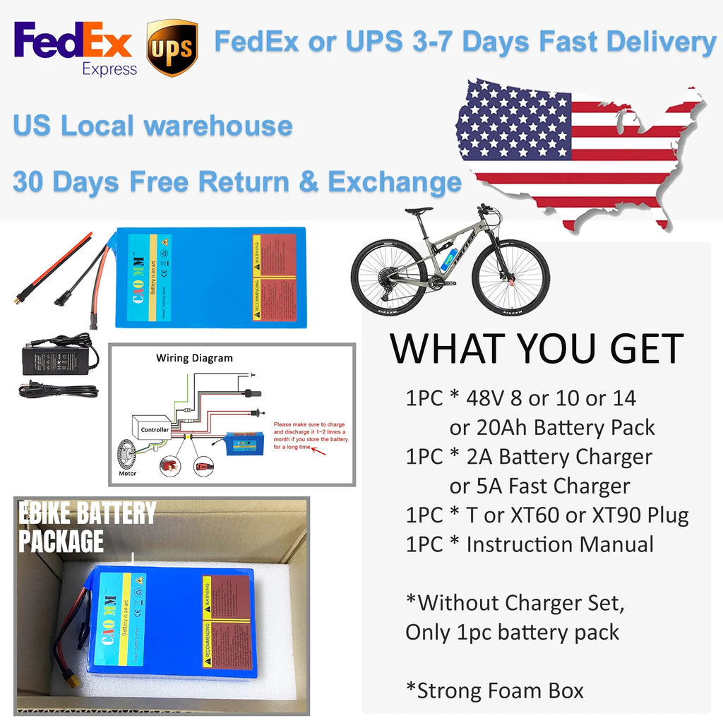 48V 20Ah Lithium Ebike Battery with Charger O86980