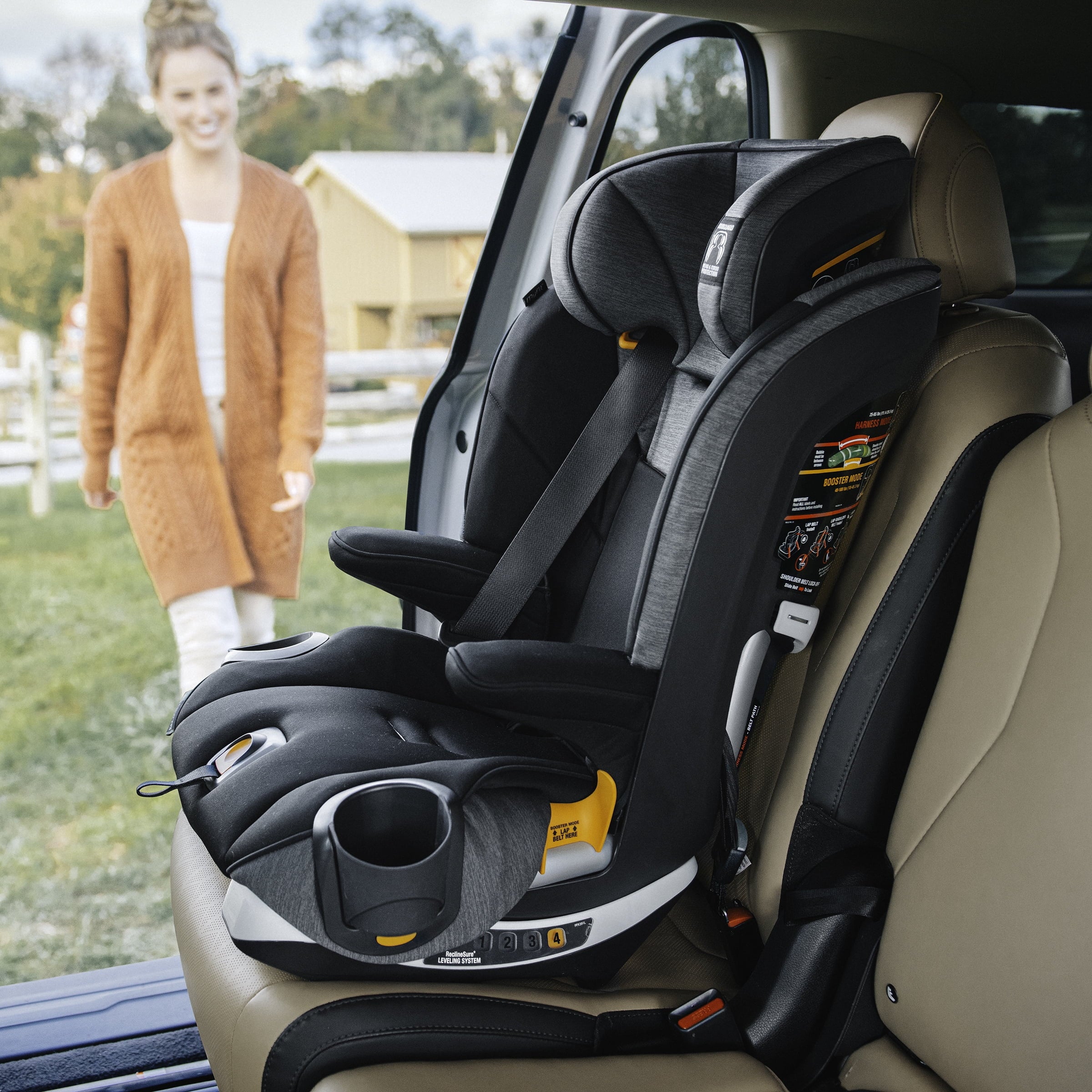 Harness + Booster Car Seat - Shadow (Black) O257853