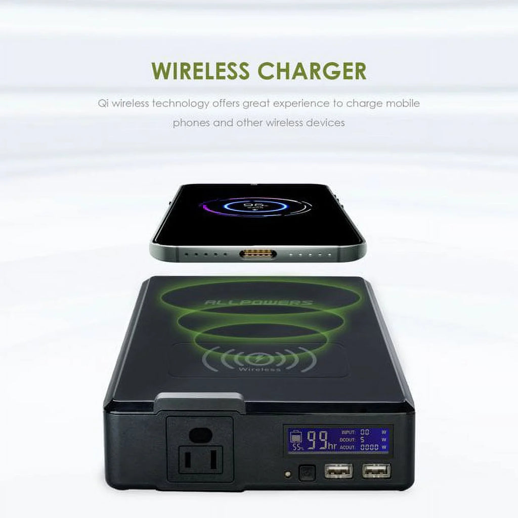 200W 154Wh Portable Power Station with 100W Foldable Solar Panel N194989