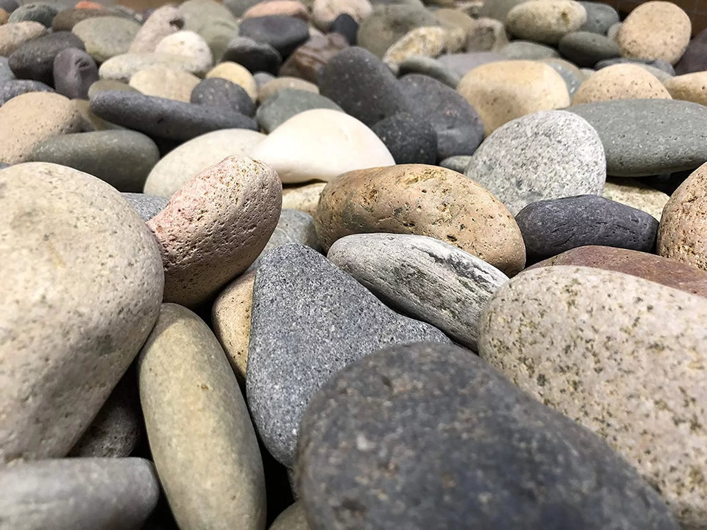 Large Mixed Mexican Stone Beach Pebbles 3-5 inches for Garden Landscape P18432