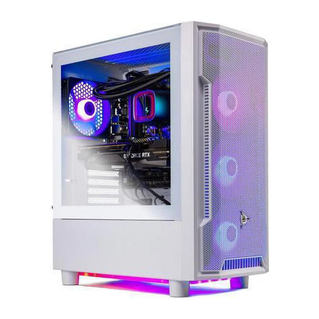 Skytech Archangel Gaming PC Desktop AMD Ryzen 5 7600X 4.7 GHz, NVIDIA RTX 4070 Ti, 1TB NVME SSD, 32GB DDR5 RAM RGB, 850W GOLD PSU, 240mm AIO, 11AC Wi-Fi, Windows 11 Home 64-bit