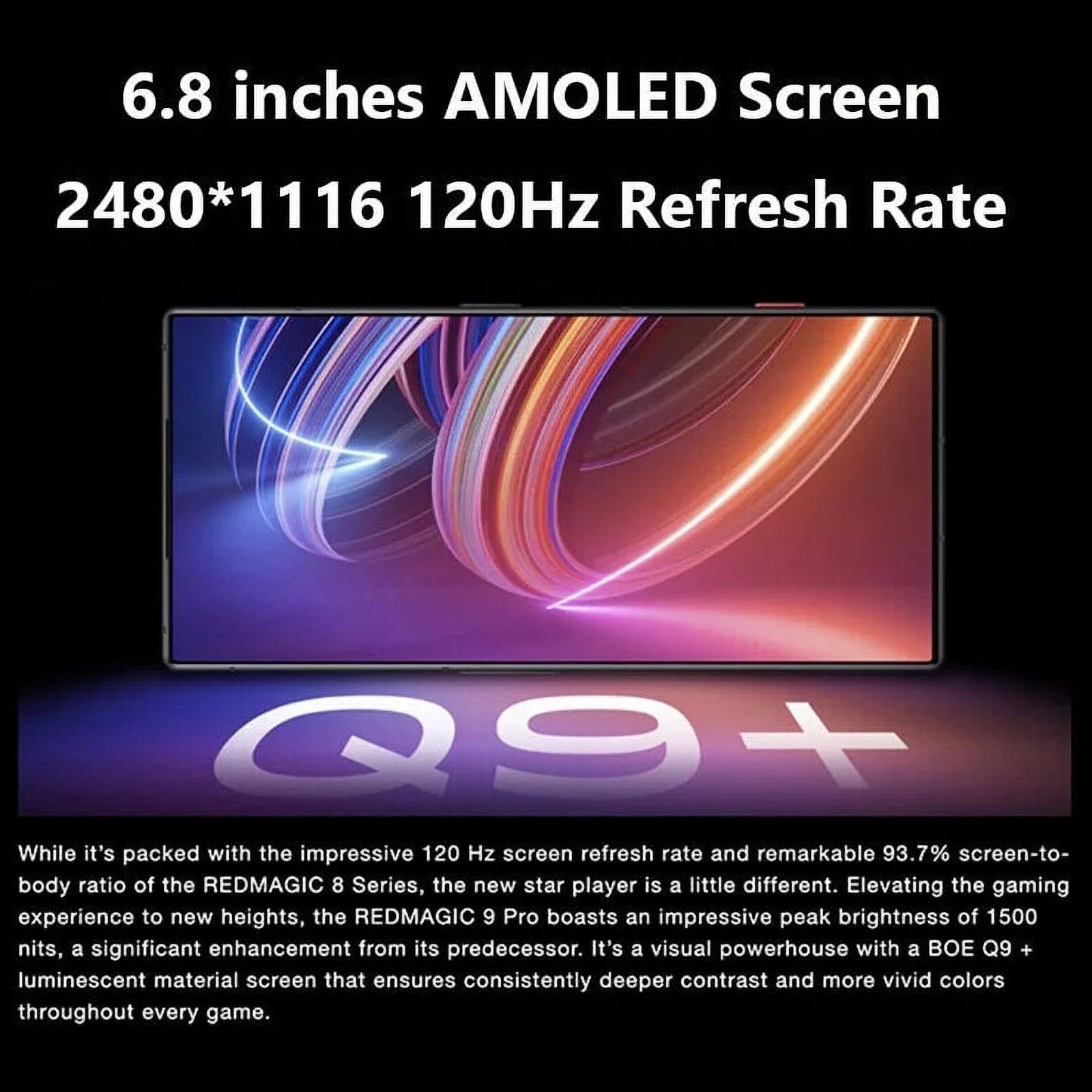 Gaming Smartphone, 120Hz AMOLED, 16GB+512GB, Unlocked G513