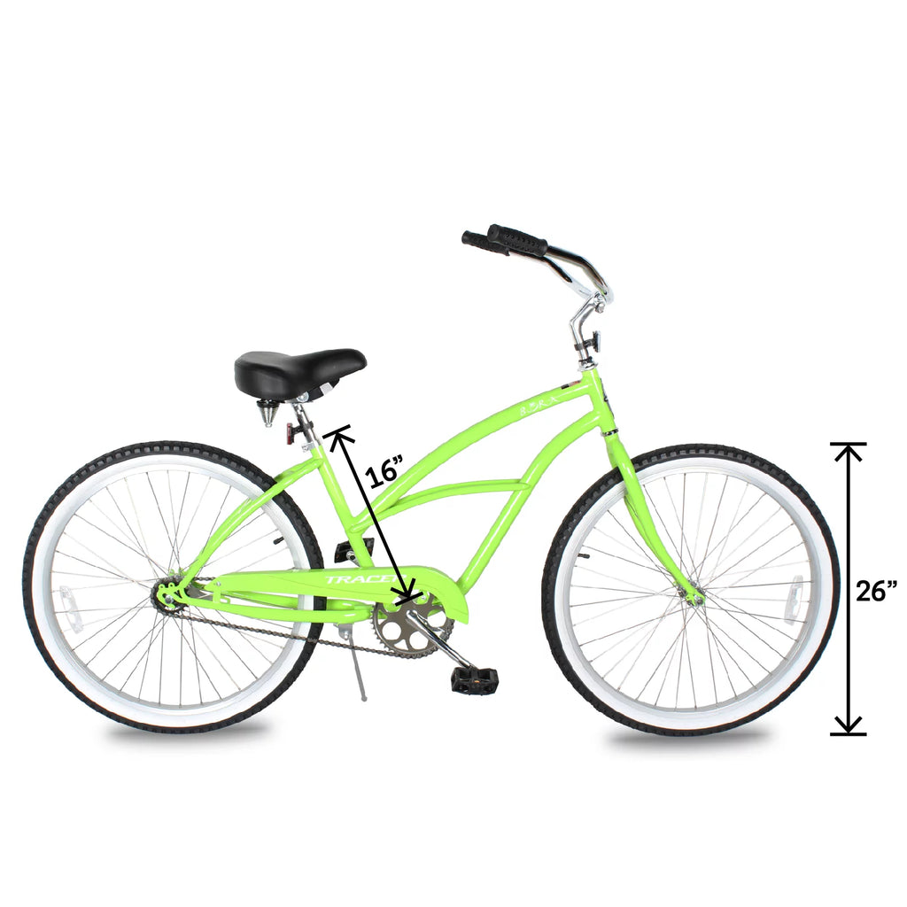 26 Inch Beach Cruiser Bike for Adult, Steel Frame, Coaster Brake S9101