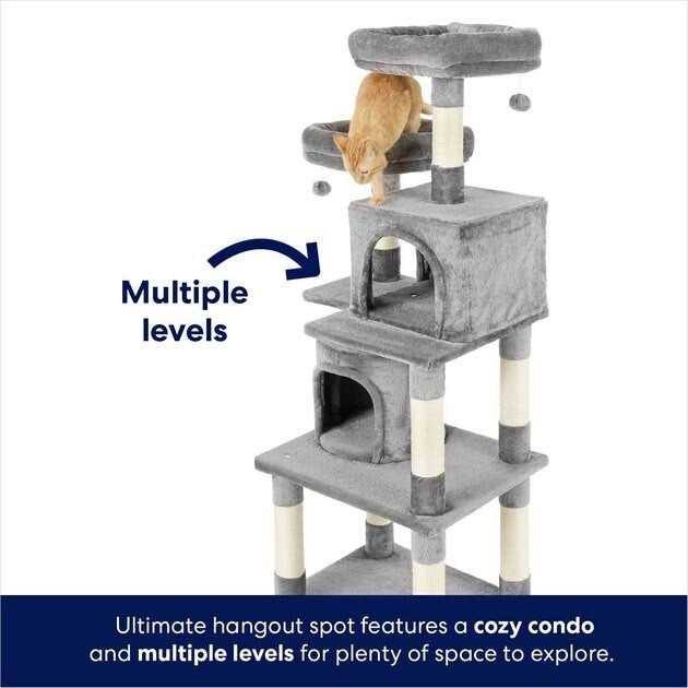 Faux Fur Cat Tree Condo U80803