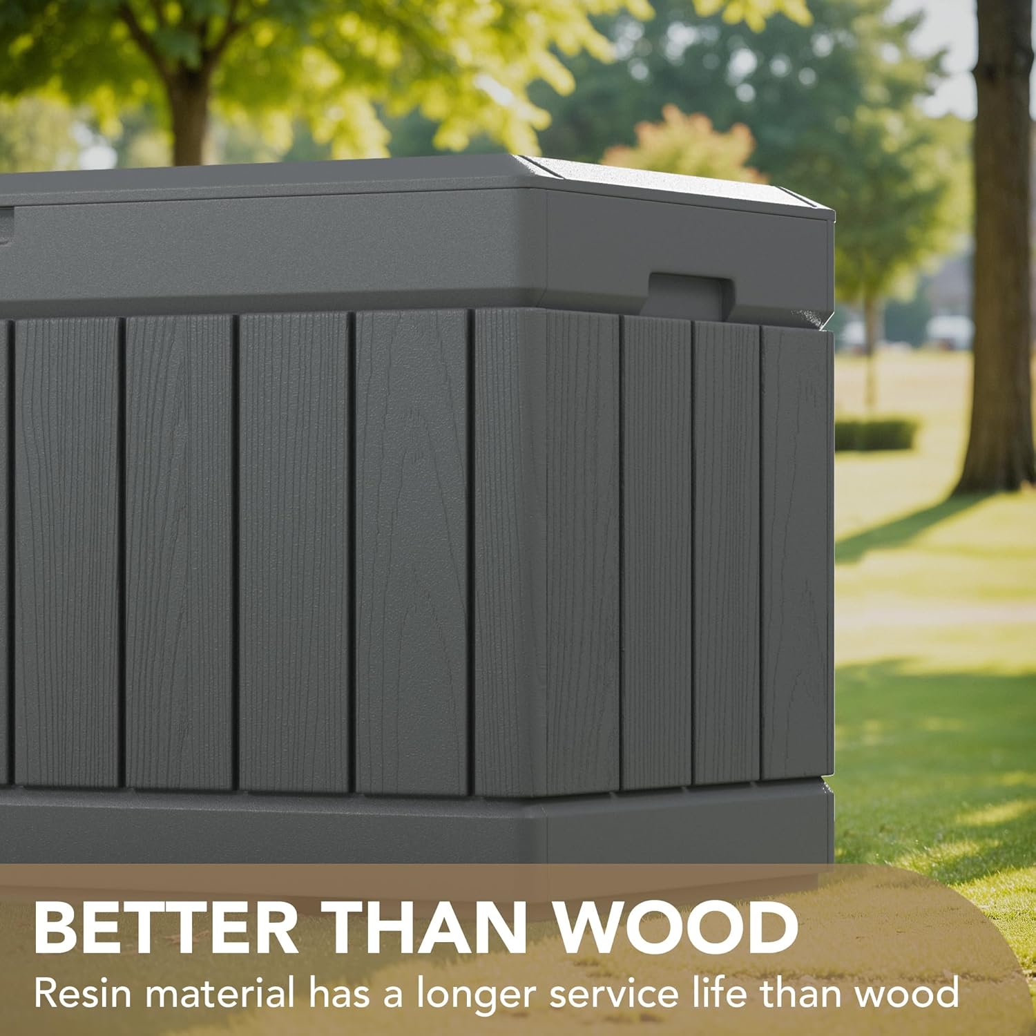 Outdoor Storage Box for Patio Cushions, Waterproof, Lockable V59499