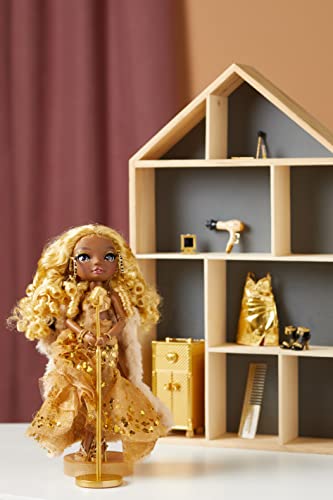 Posable Fashion Doll with 2 Designer Outfits and Vanity Playset W259133