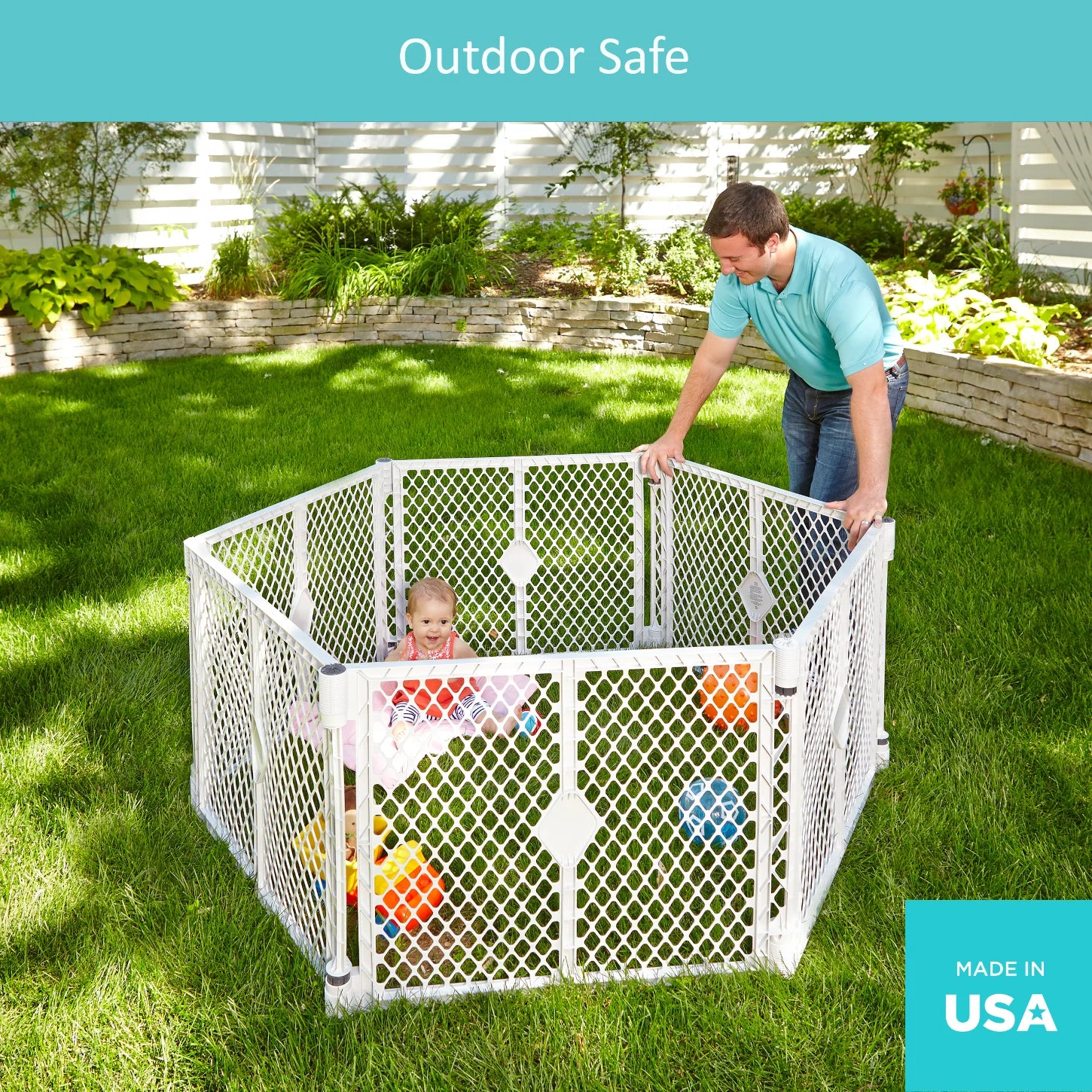 Baby Play Yard, Gray Plastic U587