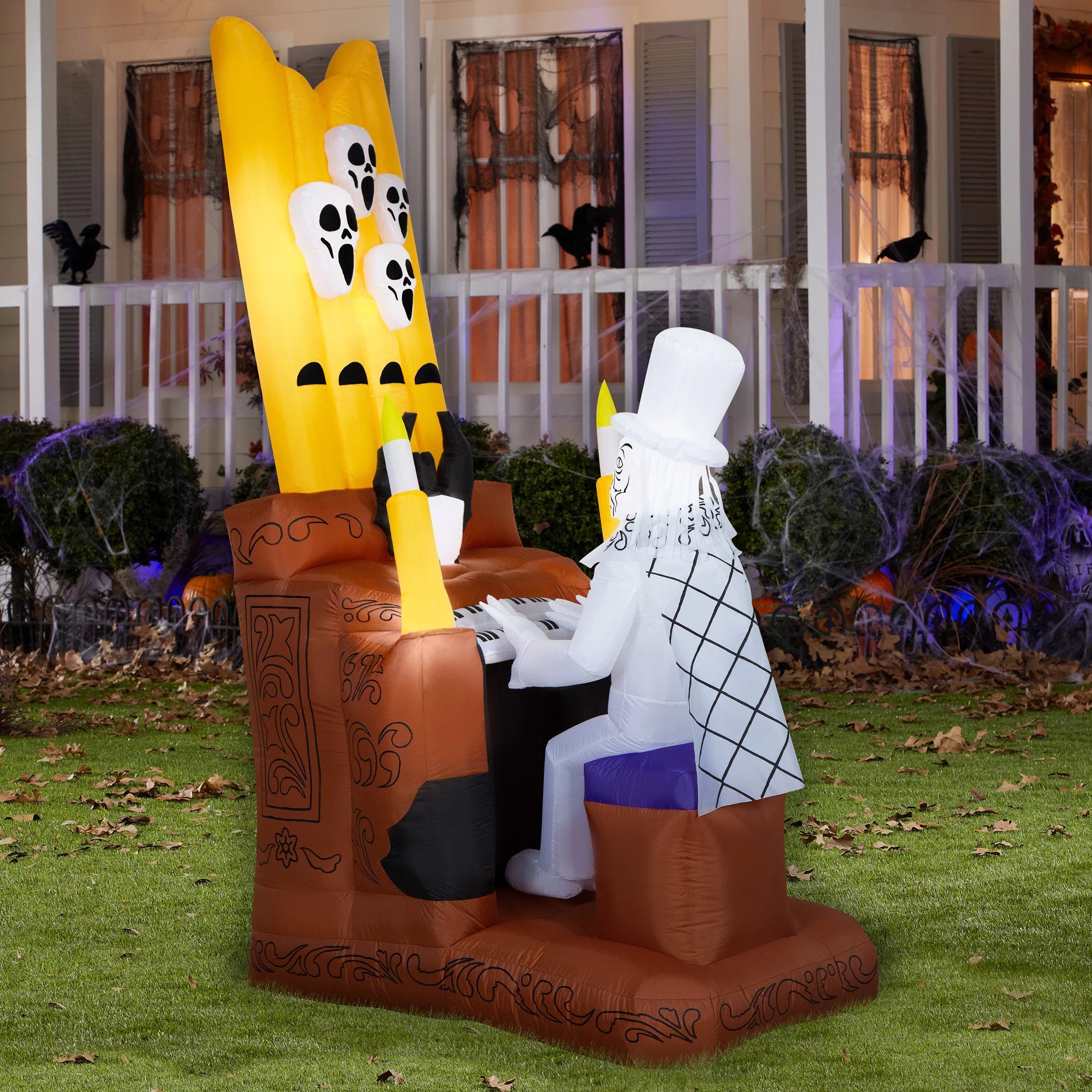 Haunted Mansion Airblown Inflatable Animated Organ Player Halloween Decoration M879842