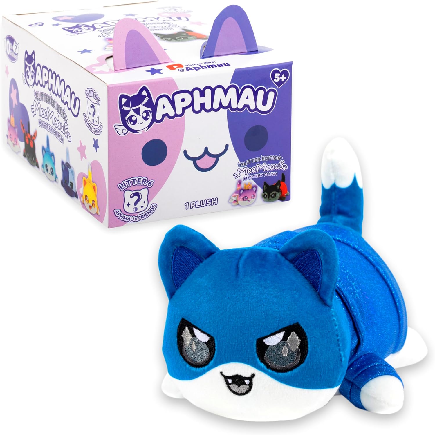 MeeMeow Mystery Plush Series 6 – Blind Box, 1 of 8 Possible F336