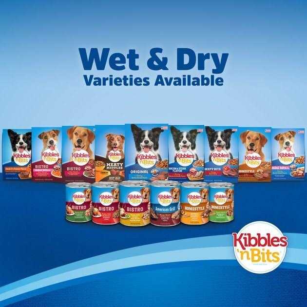 Mini Bits Bacon & Steak Flavor Dry Dog Food for Small Breeds V93079