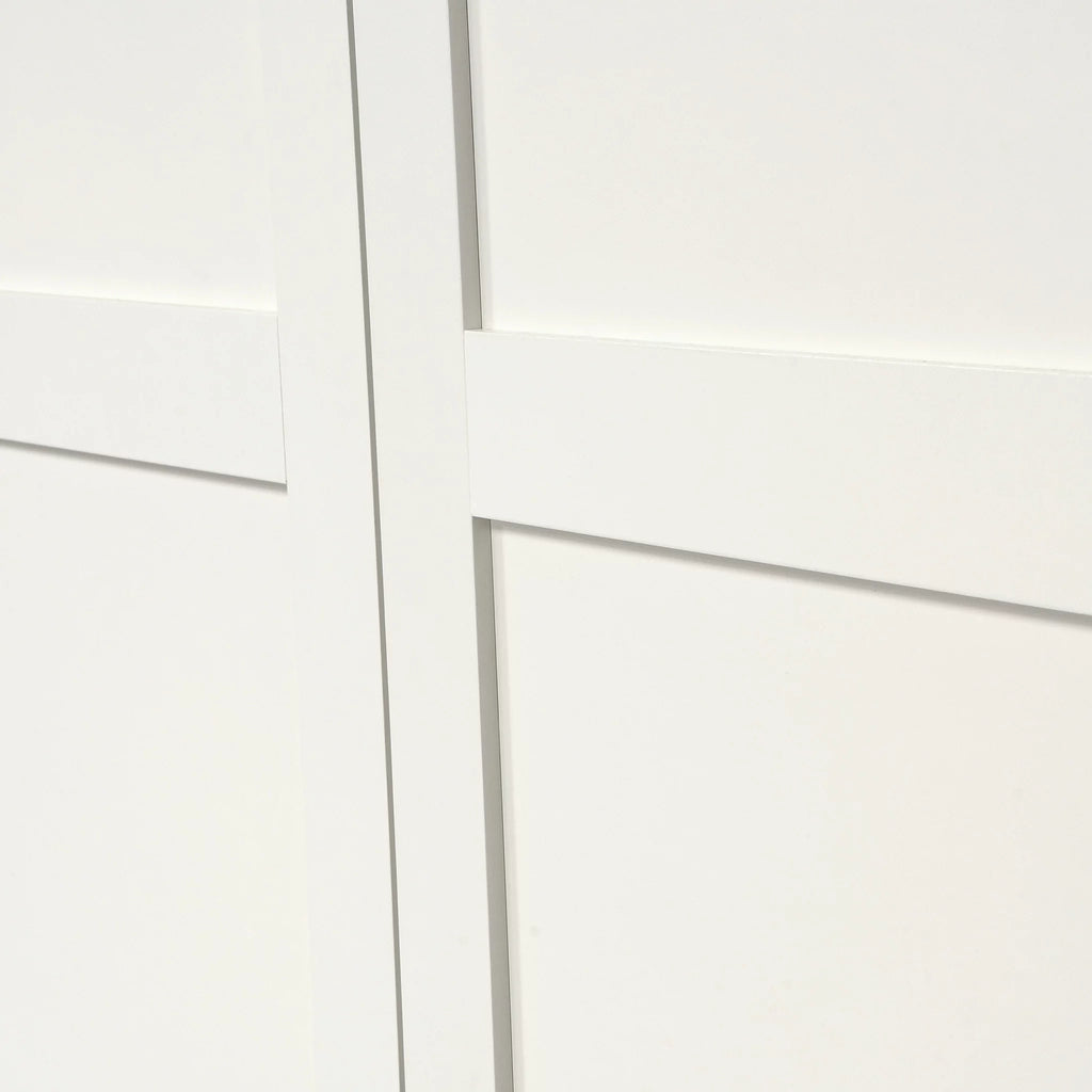 Wood Storage Cabinet, White Finish B3192