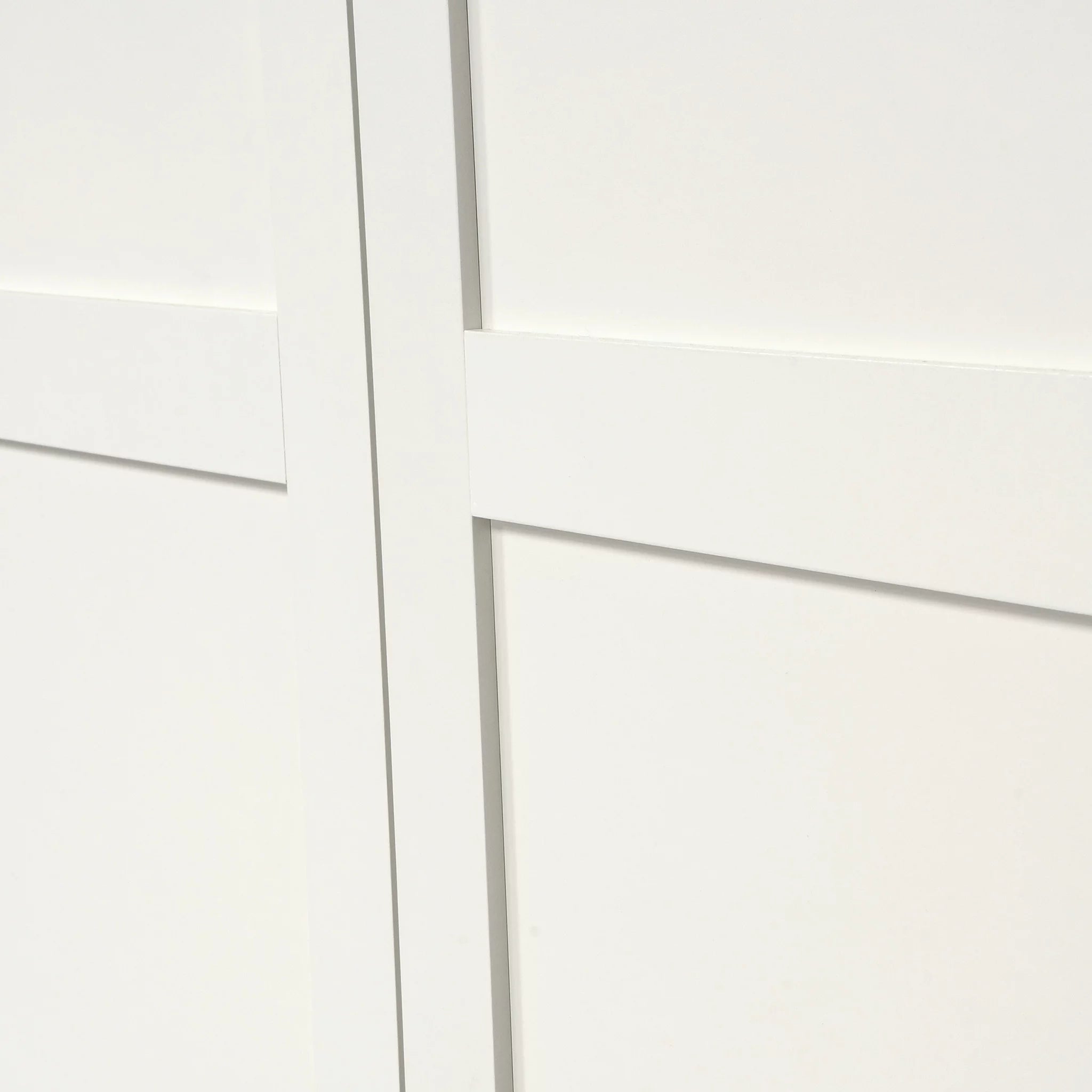 Wood Storage Cabinet, White Finish B3192