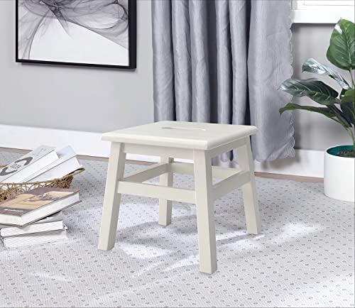 Solid Hardwood Step Stool for Adults and Kids, 12.25 Inches, Unfinished Q950
