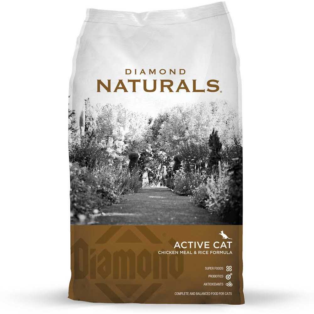Diamond Naturals Active Chicken Meal &amp; Rice Formula Dry Cat Food - Pet Supplies online store