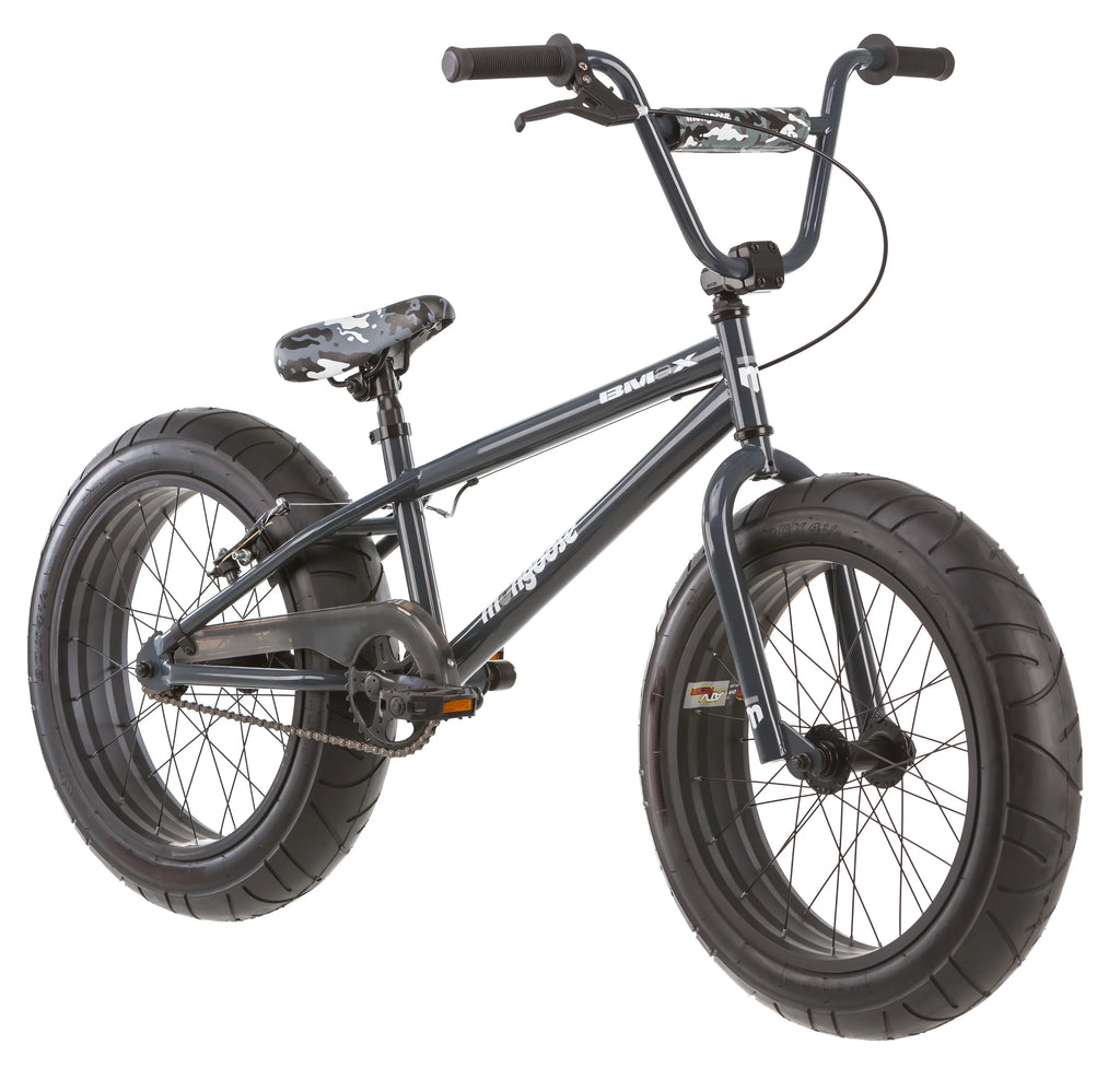 20" Mongoose BMaX All-Terrain Fat Tire Mountain Bike, Black/Gray