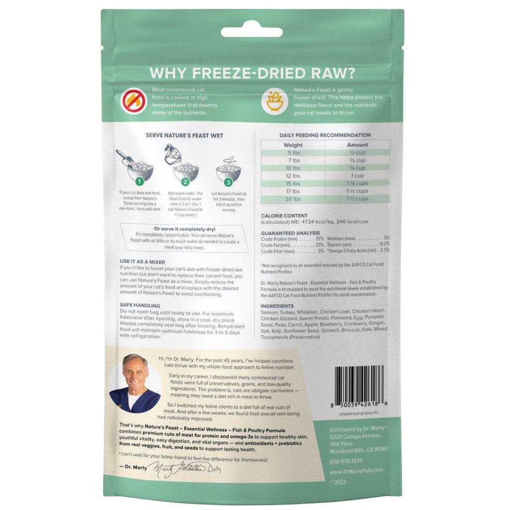 Freeze Dried Raw Cat Food Fish & Poultry A33801