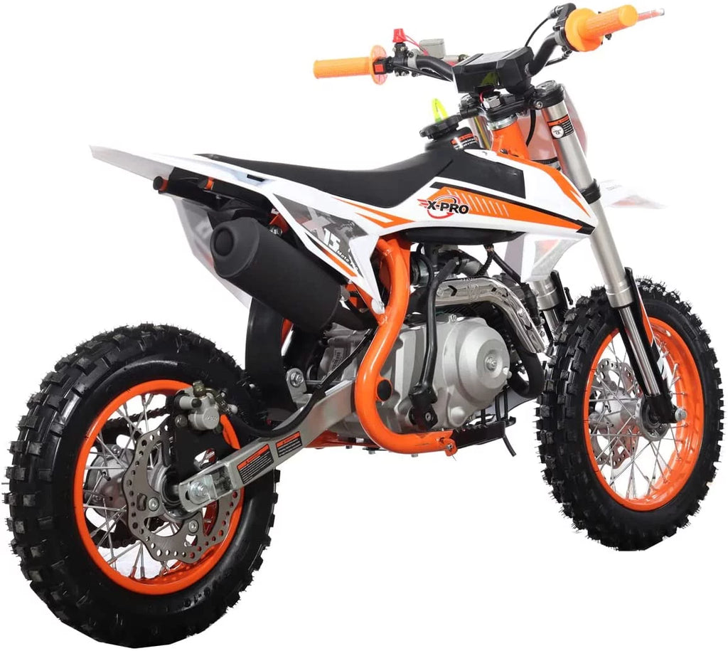 110cc Dirt Bike, Semi-Automatic Kick Start, 12"/10" Wheels D1611