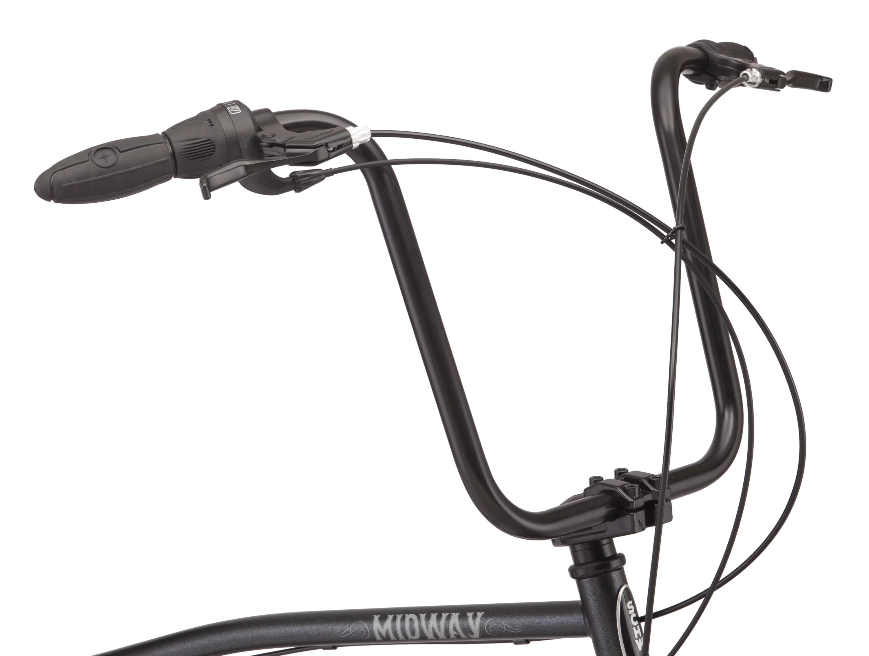Men's cruiser bike, 29-inch wheels, 7 speeds, black H354974
