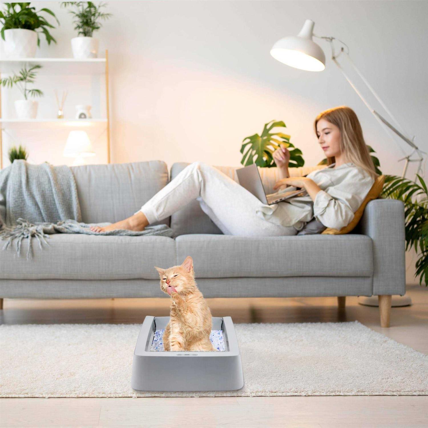 Stainless Steel Reusable Cat Litter Tray U552944