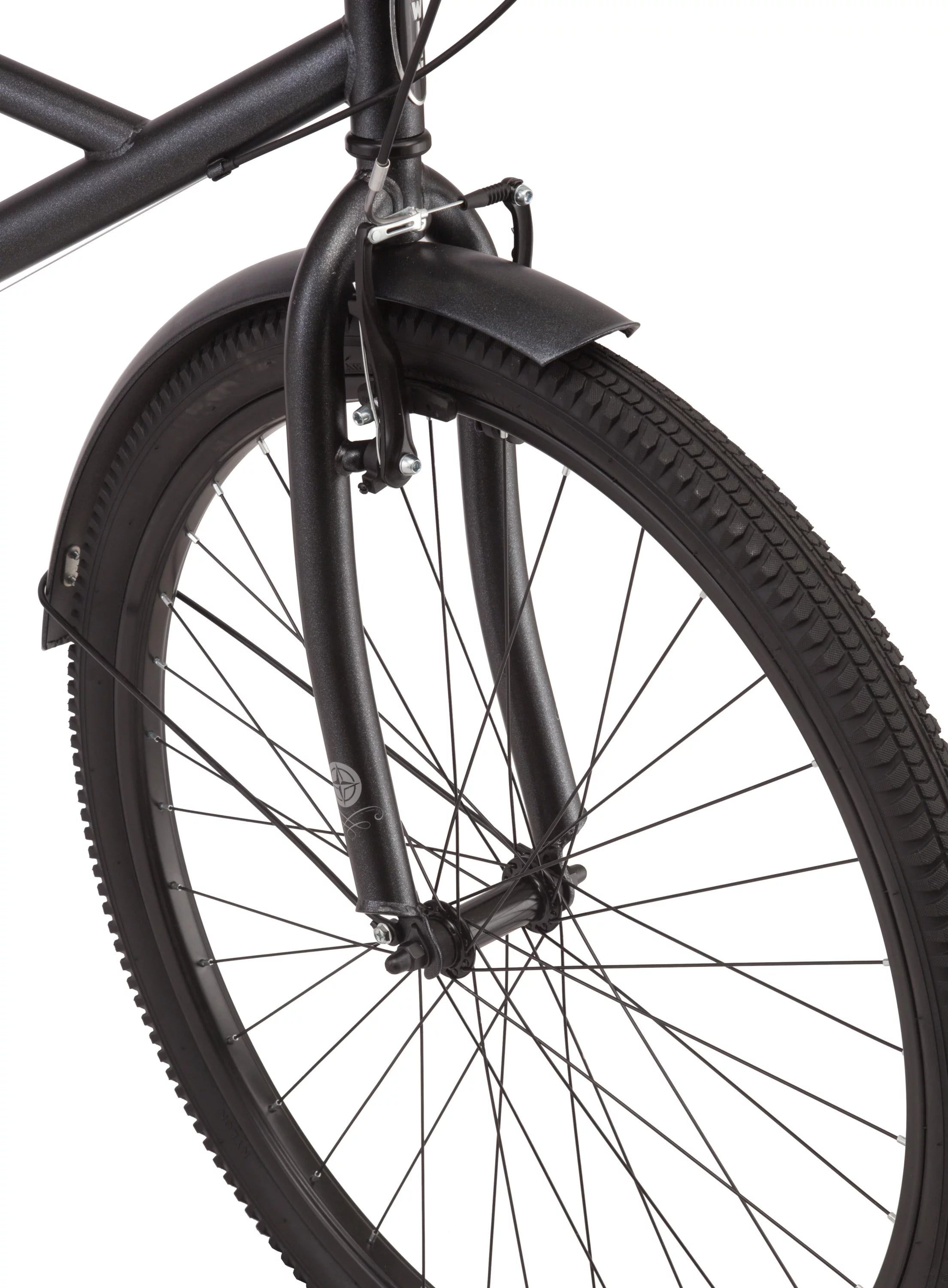Men's cruiser bike, 29-inch wheels, 7 speeds, black H354974