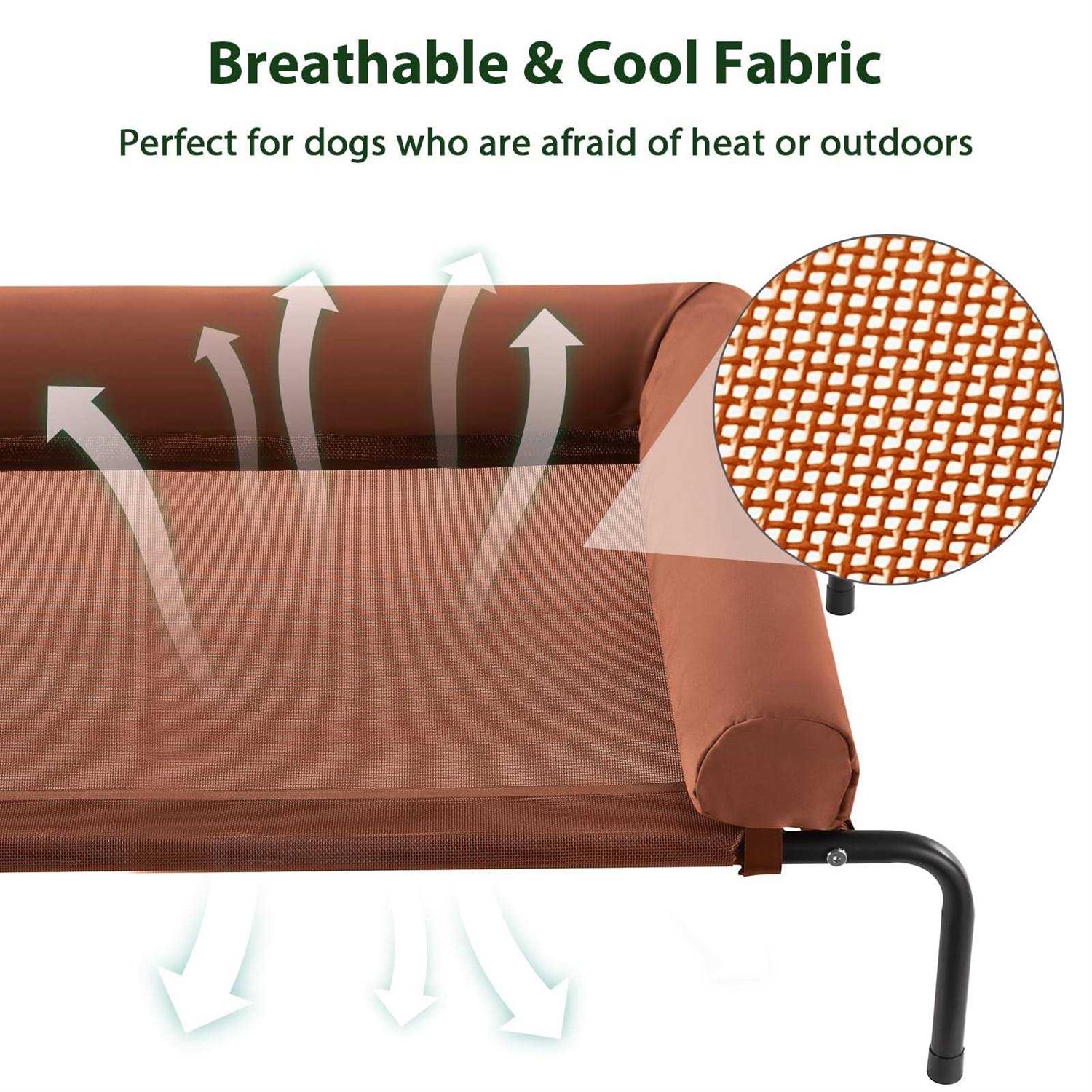 Large Elevated Cooling Dog Bed for Large Dogs Outdoor O675152