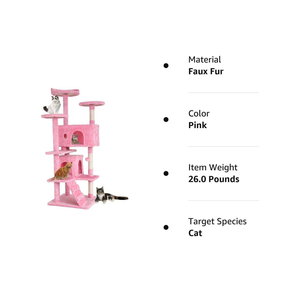 Cat Tree Tower with Scratching Posts and Cat Condo U293