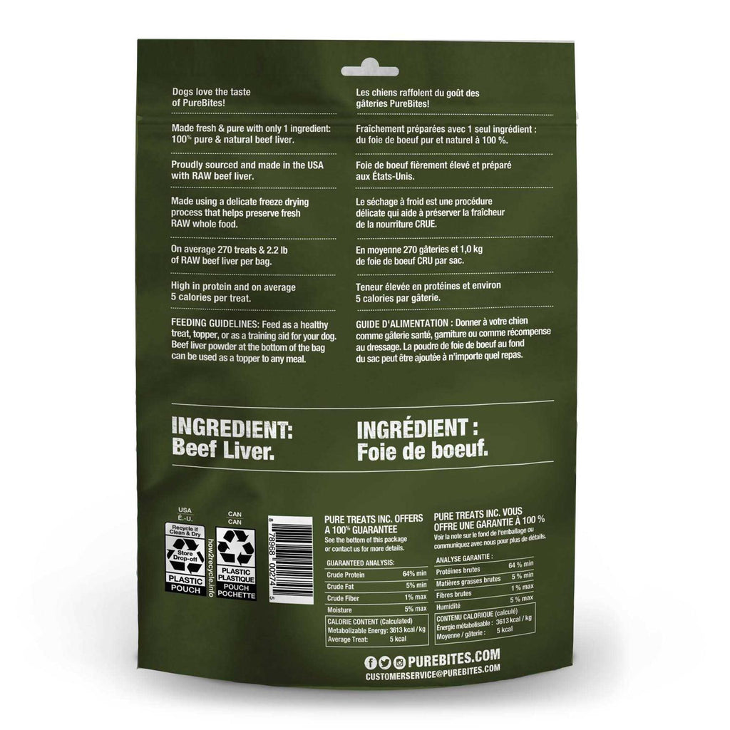 Freeze Dried Beef Liver Dog Treats K43750