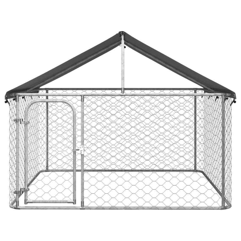 Outdoor Dog Kennel with Roof C5686